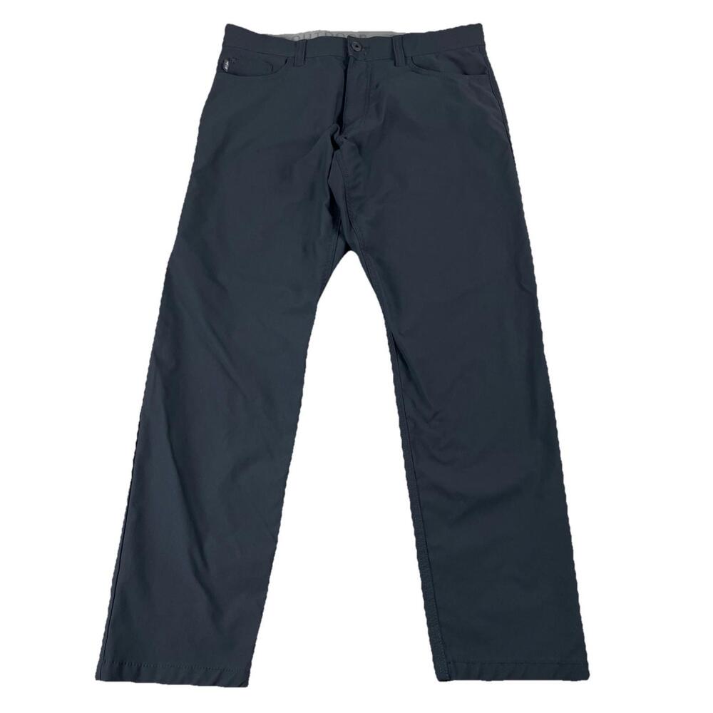 Bass Outdoors Nylon Hiking Pants Men's 34 X 30 / Black Stretch Comfort Band